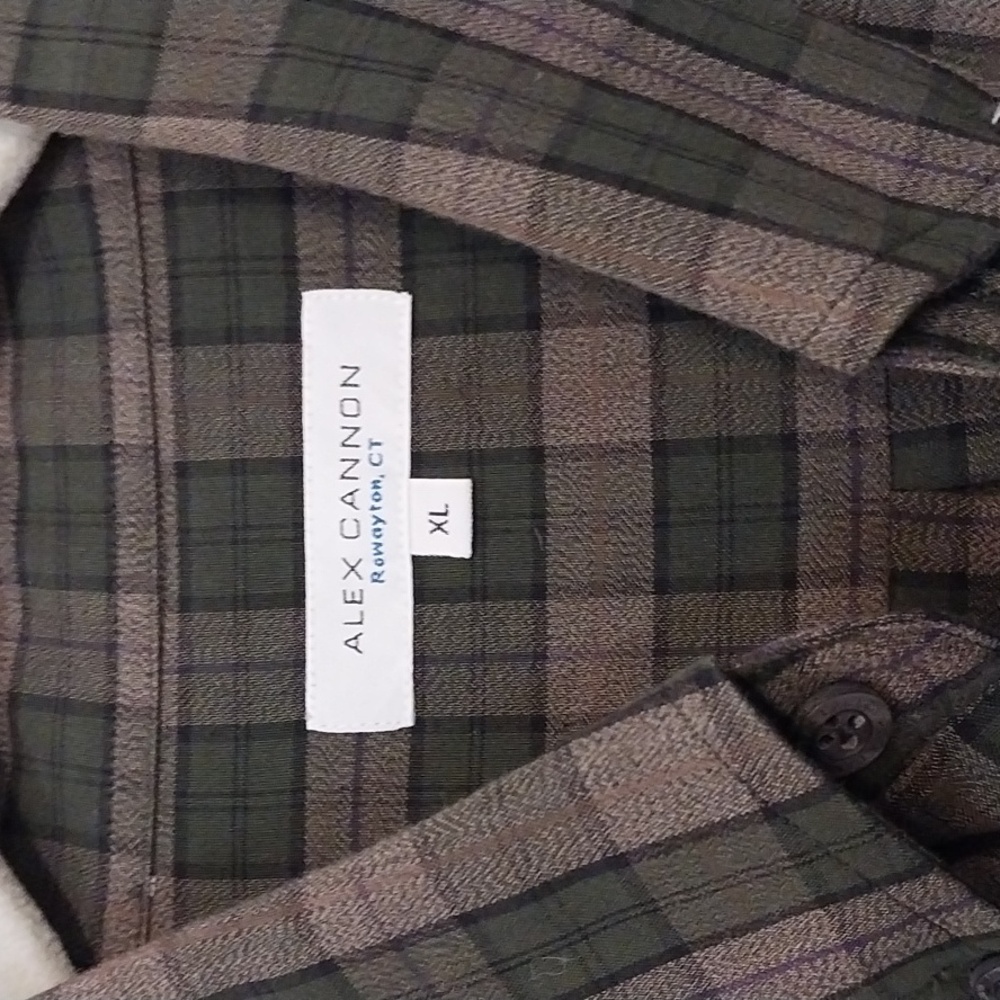 ALEX CANNON, REWAYTON, CT, MEN'S BUTTON DOWN COLLAR SHIRT, XL